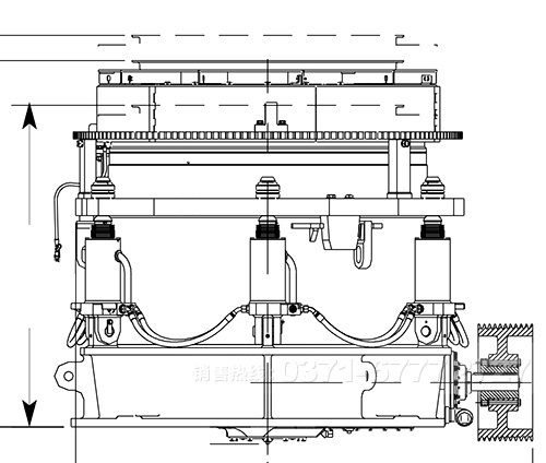 多缸液壓圓錐破碎機的工作流程 多缸液壓圓錐破碎機的工作流程