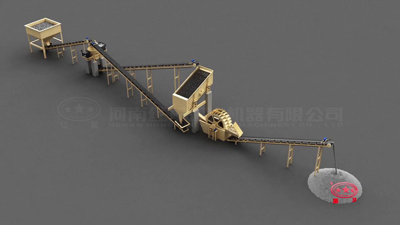 廣東小型時產(chǎn)30T花崗巖制砂生產(chǎn)線設備配置視頻