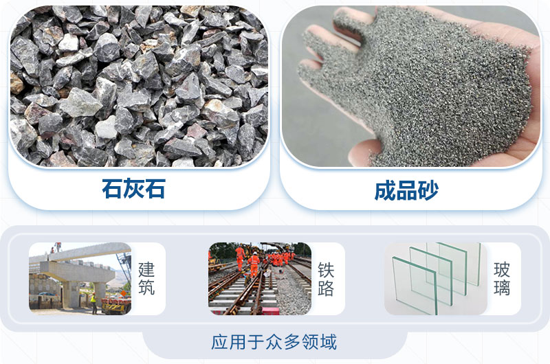 石灰石制砂應用領域 石灰石制砂應用領域