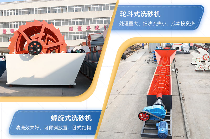 輪斗式洗砂機和螺旋式洗砂機的區(qū)別  輪斗式洗砂機和螺旋式洗砂機的區(qū)別
