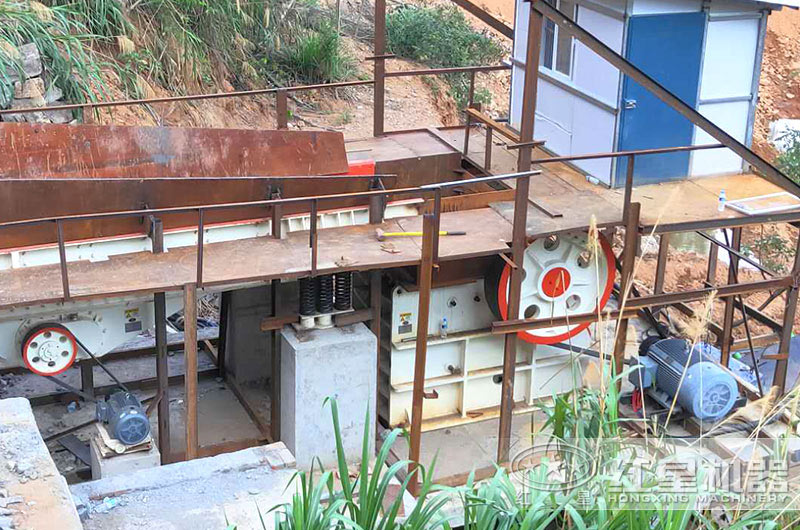 河北客戶69顎式破碎機工作現場 河北客戶69顎式破碎機工作現場