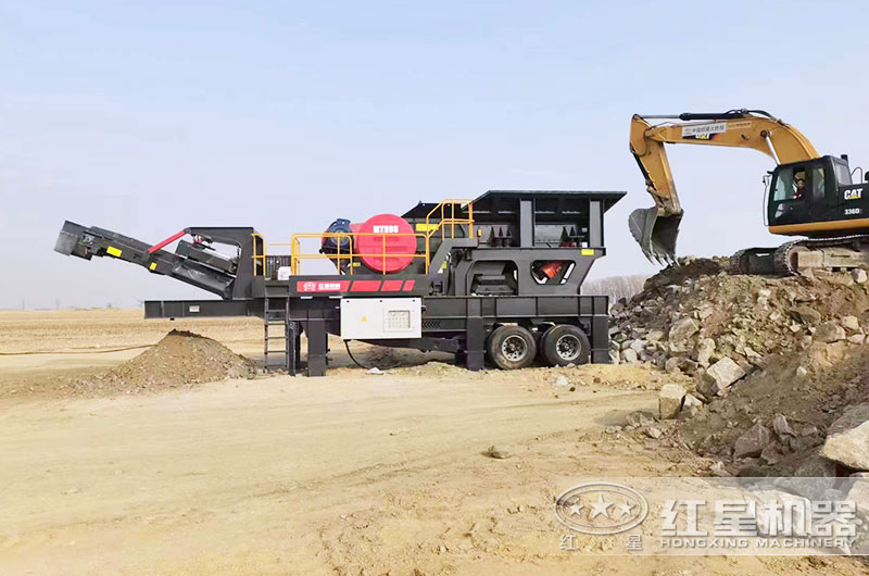 河北客戶移動破碎機工作現場 河北客戶移動破碎機工作現場