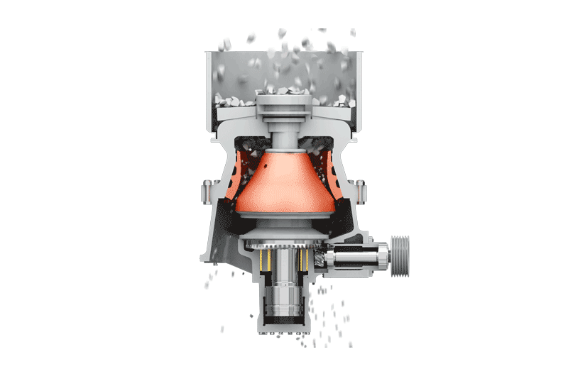 圓錐式破碎機工作原理動態圖 圓錐式破碎機工作原理動態圖