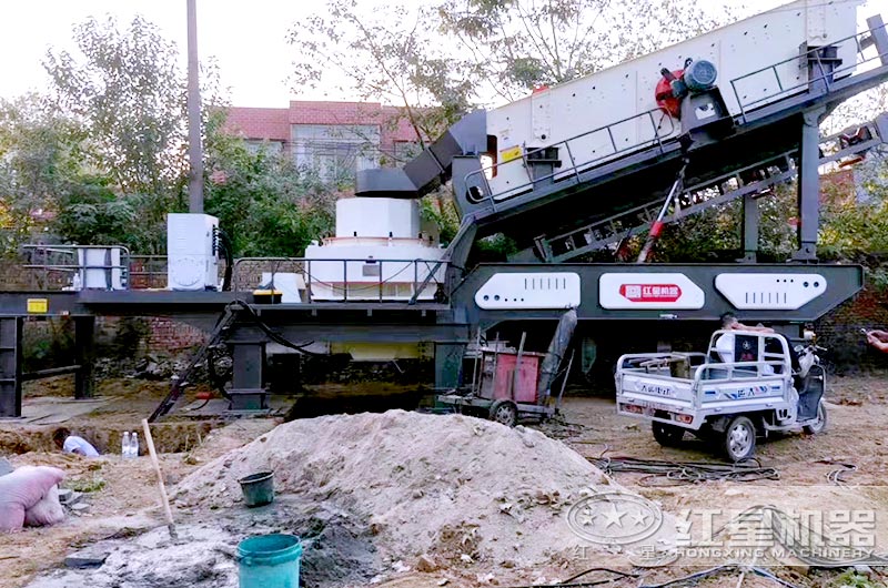 流動沙機工作現場圖片 流動沙機工作現場圖片