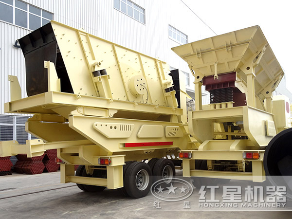 以配置篩分機為核心設備的河卵石車載流動打石機 以配置篩分機為核心設備的河卵石車載流動打石機