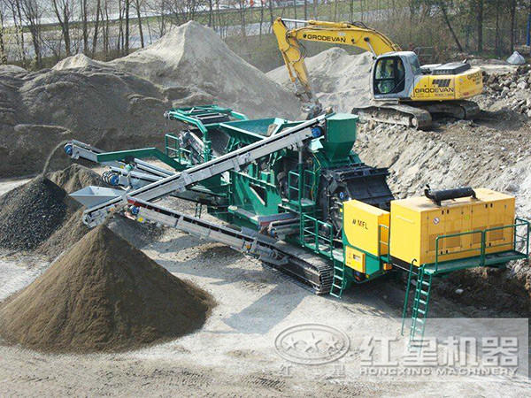 移動圓錐破碎機作業客戶現場 移動圓錐破碎機作業客戶現場