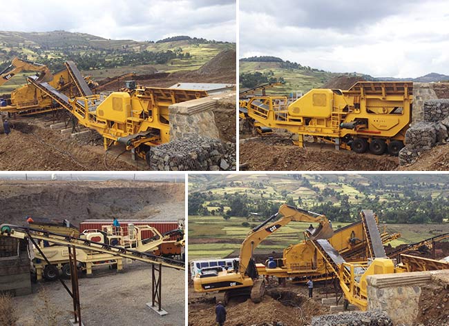 移動粉碎機作業多角度拍攝 移動粉碎機作業多角度拍攝