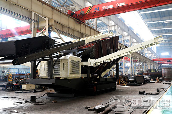 紅星石料移動(dòng)磕石機(jī)生產(chǎn)車間 紅星石料移動(dòng)磕石機(jī)生產(chǎn)車間