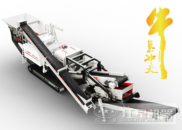 履帶沙石分離機(jī)在河南焦作奮力生產(chǎn)，開(kāi)工賺錢(qián)