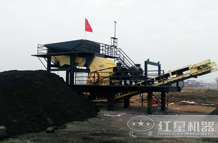 移動錘式碎煤機作業客戶現場 移動錘式碎煤機作業客戶現場