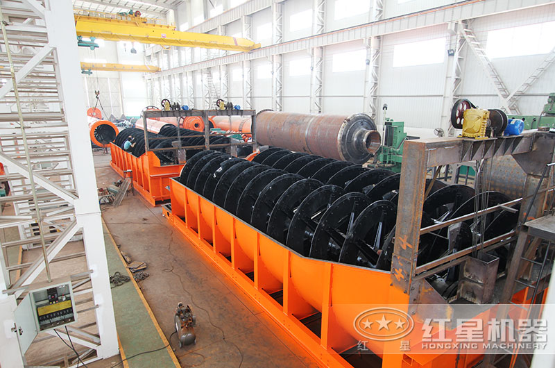 大規模螺旋洗沙機生產車間 大規模螺旋洗沙機生產車間