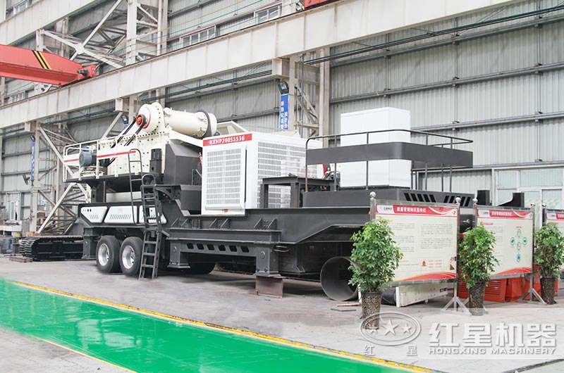 紅星生產的汽車圓錐移動破石機 紅星生產的汽車圓錐移動破石機
