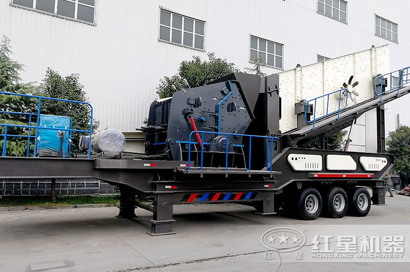 時產一二百噸的輪胎移動反擊碎石機 時產一二百噸的輪胎移動反擊碎石機