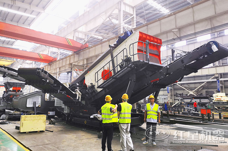 移動青石打石機生產車間 移動青石打石機生產車間