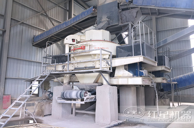 固定式碎沙機作業現場 固定式碎沙機作業現場