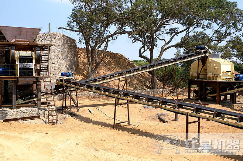 鄂破搭配雙臺反擊破四川南充生產現場 鄂破搭配雙臺反擊破四川南充生產現場