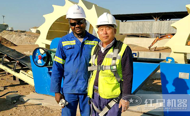 大型洗砂機售后現場 大型洗砂機售后現場