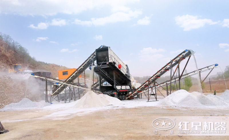 安陽用戶移動制砂機工作現場 安陽用戶移動制砂機工作現場