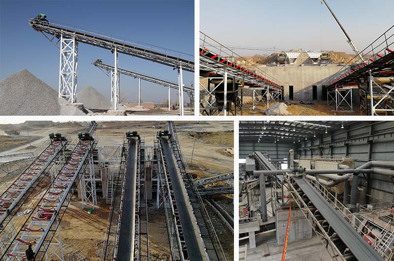 膠帶輸送機(jī)客戶作業(yè)現(xiàn)場(chǎng) 膠帶輸送機(jī)客戶作業(yè)現(xiàn)場(chǎng)